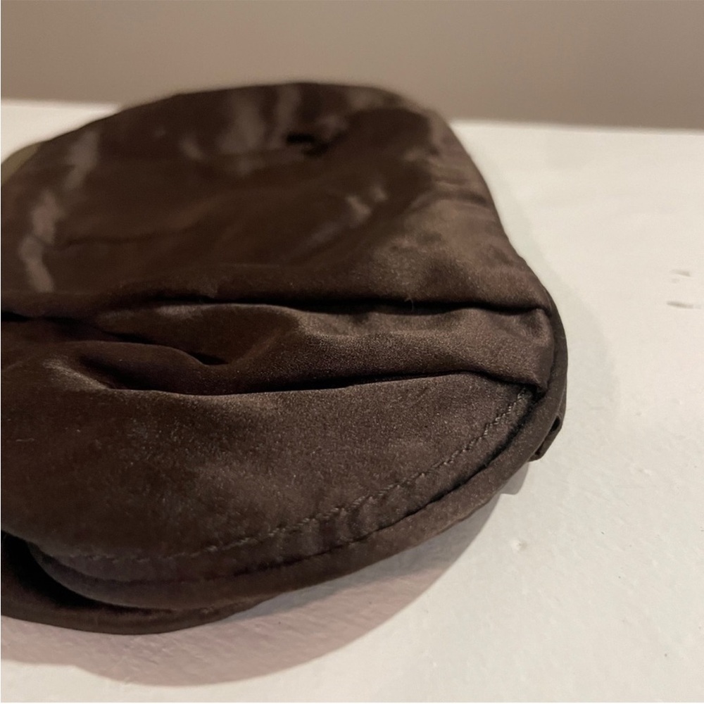 Vintage J.Crew Satin Kiss-Lock Evening Clutch w Mirror - Picture 6 of 12